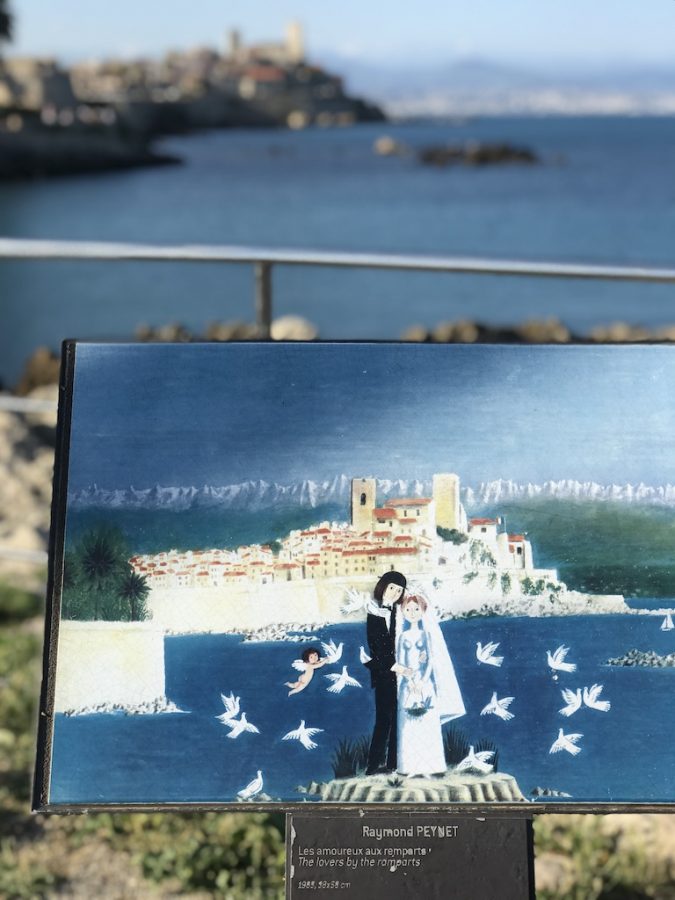 Artist Raymond Peynet is Suzelle DIY's favourite artist. He has many paintings of Antibes, as well as a museum in Place National dedicated to his body of work.