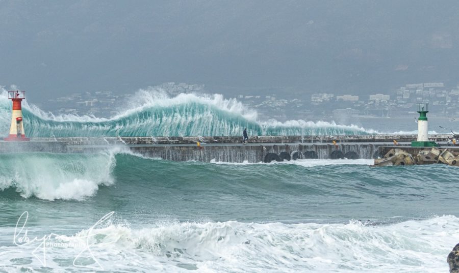 Man Wave Harbour Wall Kalk Bay