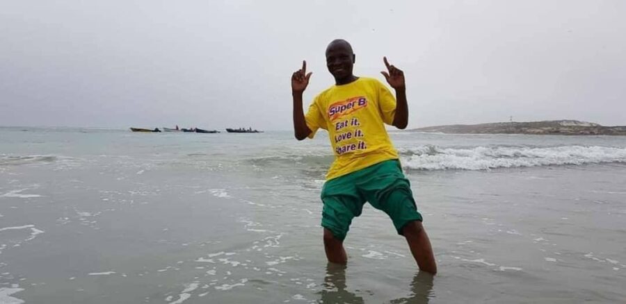 aaron driver visits sea first time namaqualand