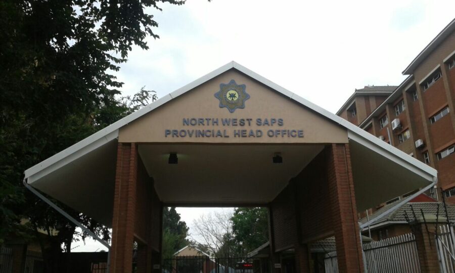 Hartswater Police Station which is where the investigation into the triple murder was launched from