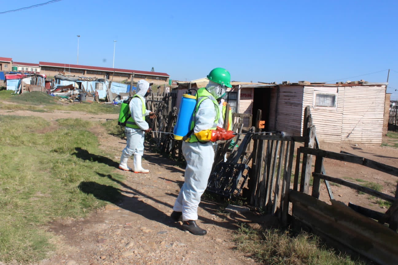 nelson mandela bay south africa covid sanitation