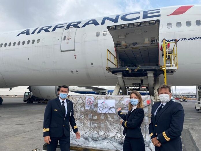 air france french donations to south africa