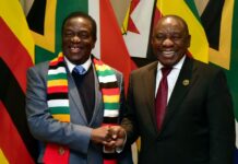 President Emmerson Mnangagwa Zimbabwe, President Cyril Ramaphiosa South Africa