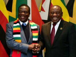 President Emmerson Mnangagwa Zimbabwe, President Cyril Ramaphiosa South Africa