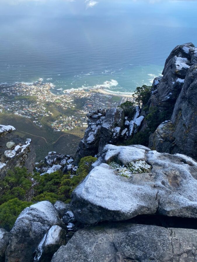 Table Mountain Snow table mountain snow