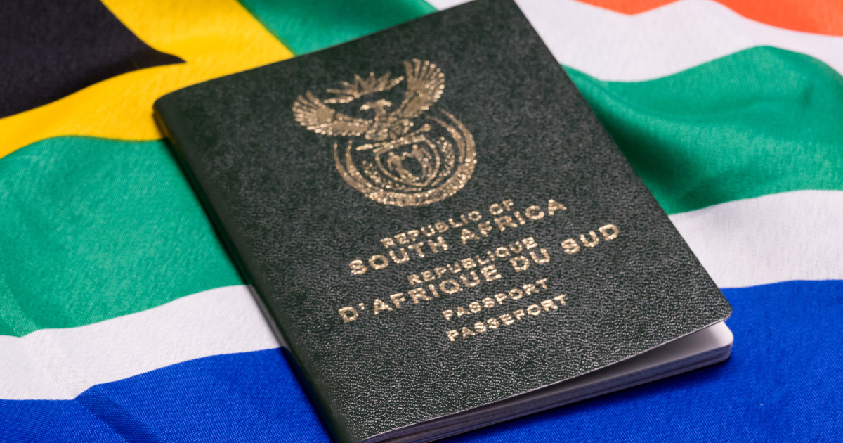 travelling on south african passport