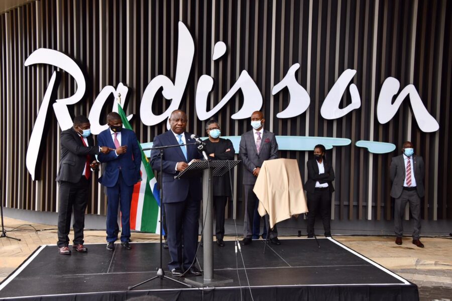 President Unveils Radisson Hotel