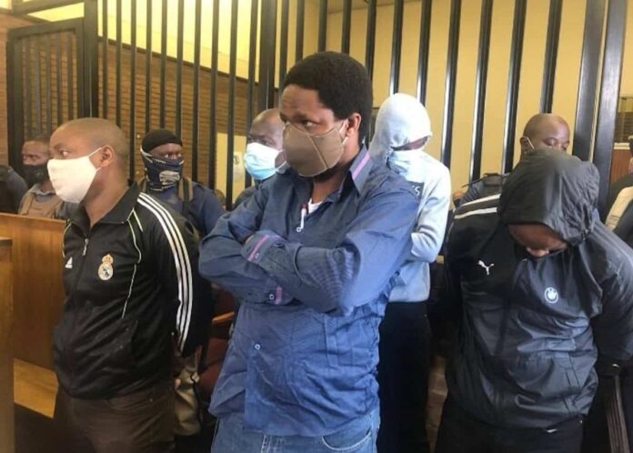 Five suspects appeared in court today for the murder of Senzo Meyiwa, who was Bafana Bafana captain at the time of his death. Photo: SANews Five suspects appeared in court today for the murder of Senzo Meyiwa, who was Bafana Bafana captain at the time of his death. Photo: SANews