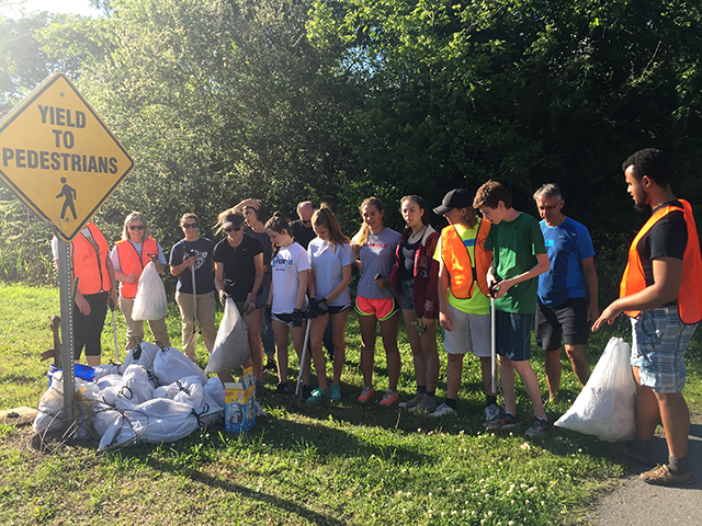 Friends of South Africa Nashville during river cleanup community service