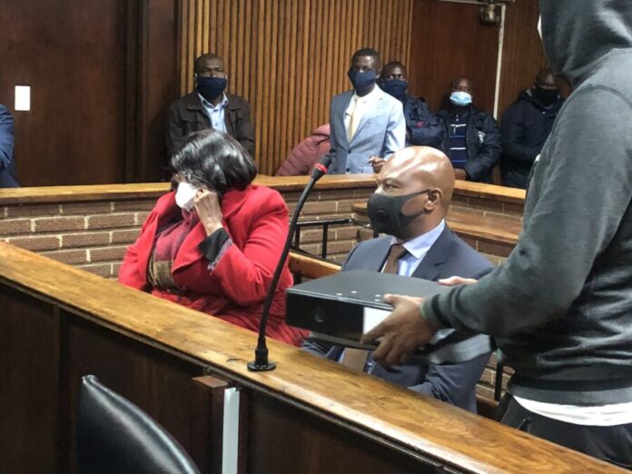Mlamleli and Sodi in court. Photo: Twitter.