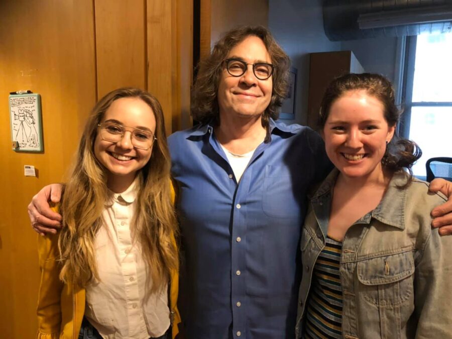 Talia Smith (Writer/Director) Nora Zubizarreta (Producer NYU) and Professor Rick Litvin (NYU)