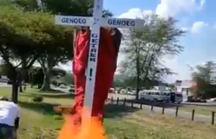 cross burning motloung brits south africa
