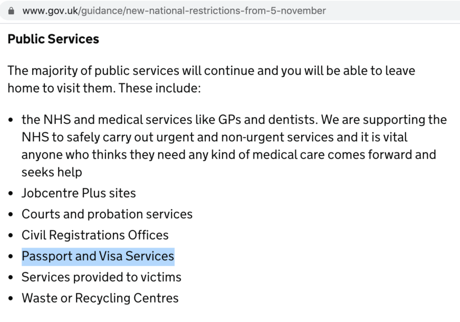 essential services uk