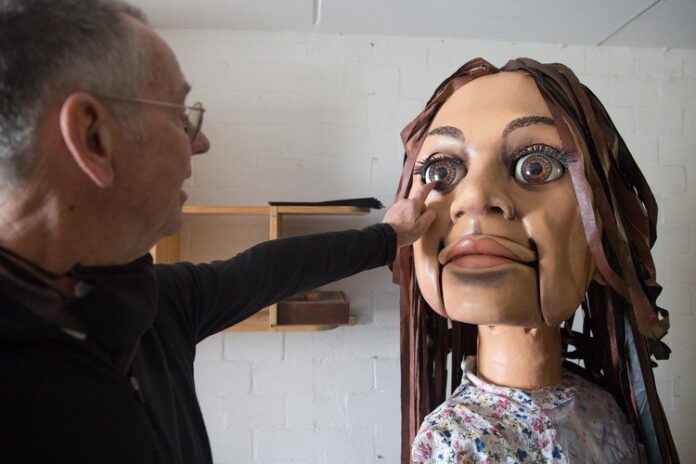 little amal giant puppet walks for refugees across africa