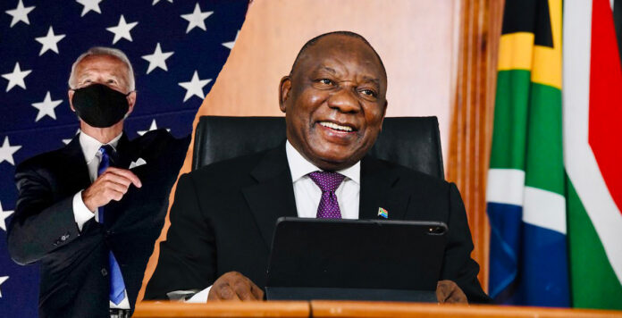 president-ramaphosa-speaks-biden-th ramaphoa telehone call joe biden south african president and us president-elect