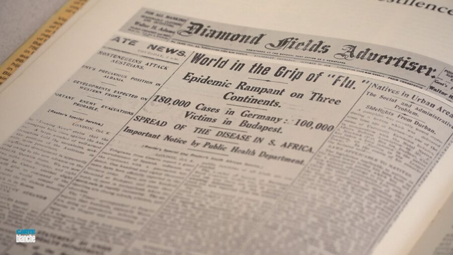 carte blanche spanish flu newspaper