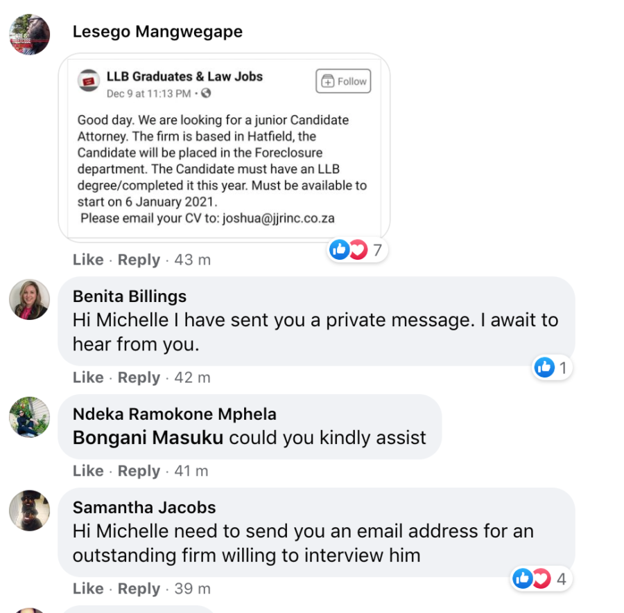 law student articles pretoria