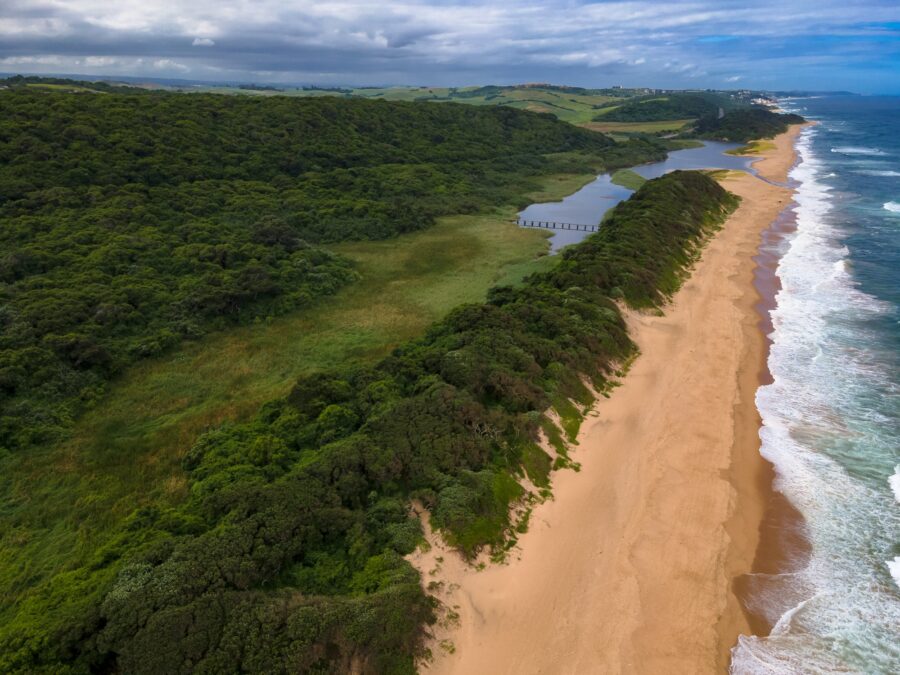 empty beach Umhlanga, Durban