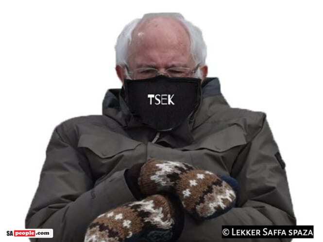 bernie sanders lekker saffa spaza tsek