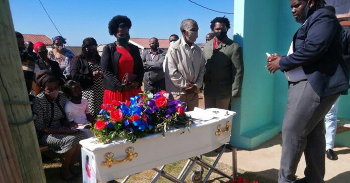 Phawu Mandiyase died last week when he was crushed by a concrete pipe. He was buried on Friday. Photo: Mkhuseli Sizani