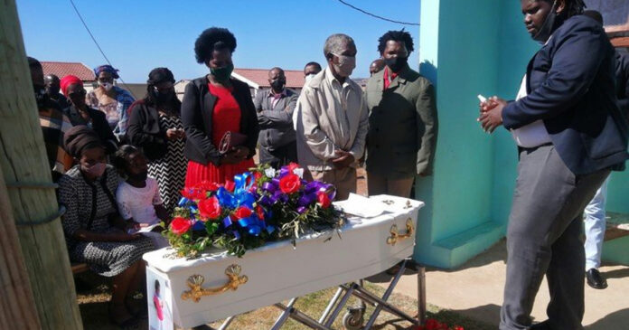 child-crushed-by-concrete-pipe Phawu Mandiyase died last week when he was crushed by a concrete pipe. He was buried on Friday. Photo: Mkhuseli Sizani