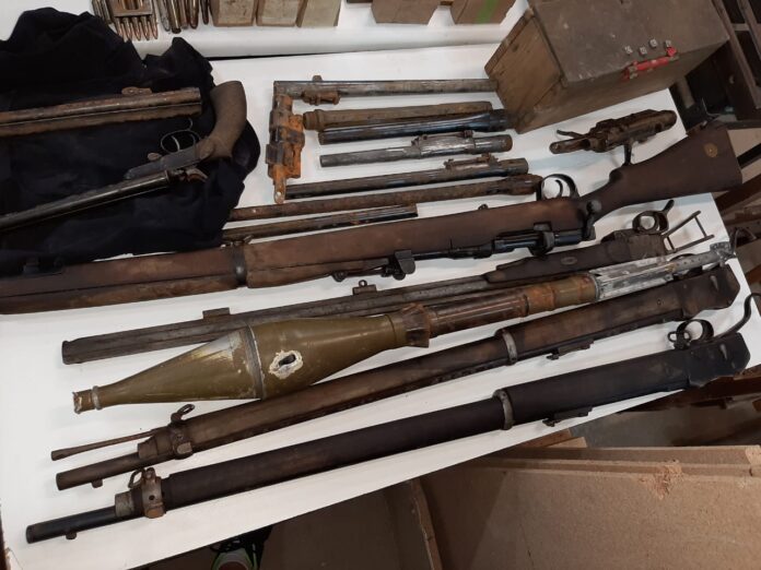 old firearms cache found south africa old firearms cache found south africa