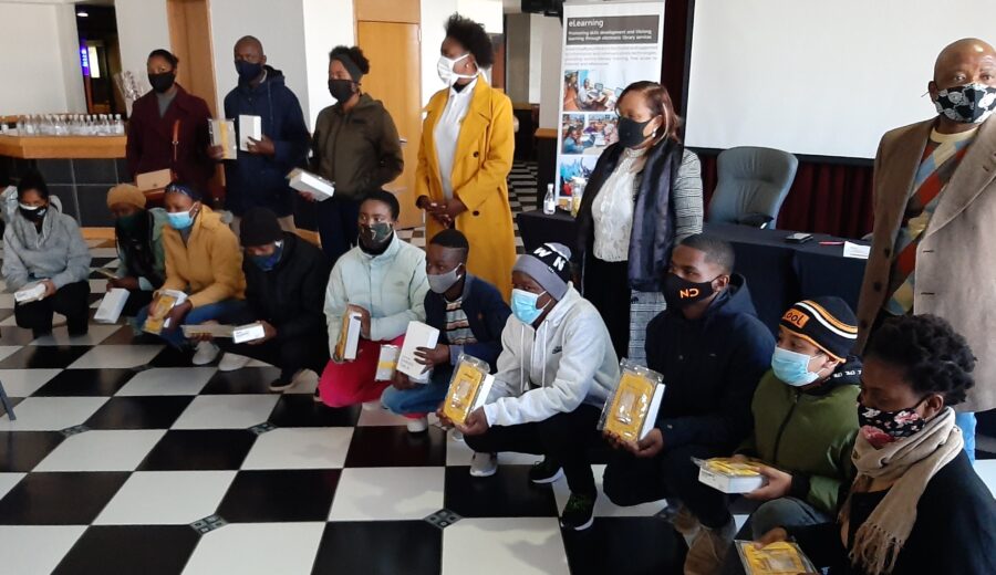 City of Johannesburg library, youth teaching senior citizens