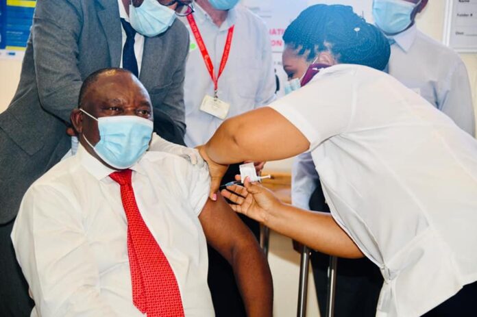President vaccination South Africa President Ramaphosa vaccine South Africa