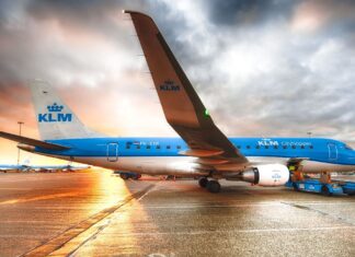 klm flying from south africa to amsterdam