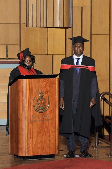 Robert Gardener at graduation