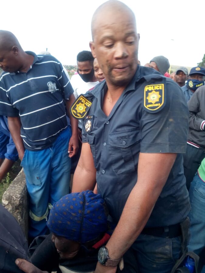 policeman saves granny gogo Free State