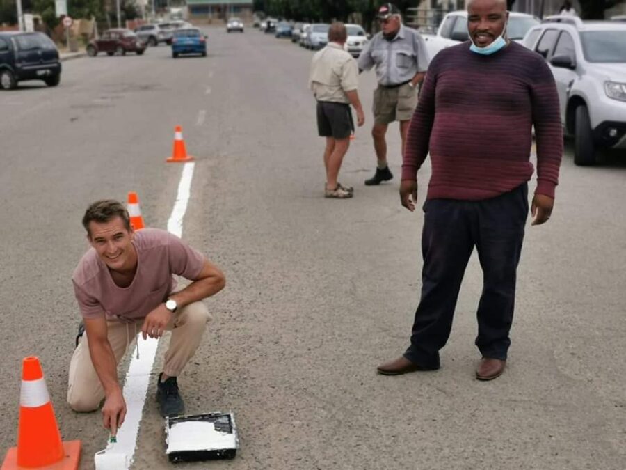 senekal painting white lines