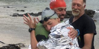 Carina Bruwer Completes Epic World-First 21km Open Water Swim for Artists