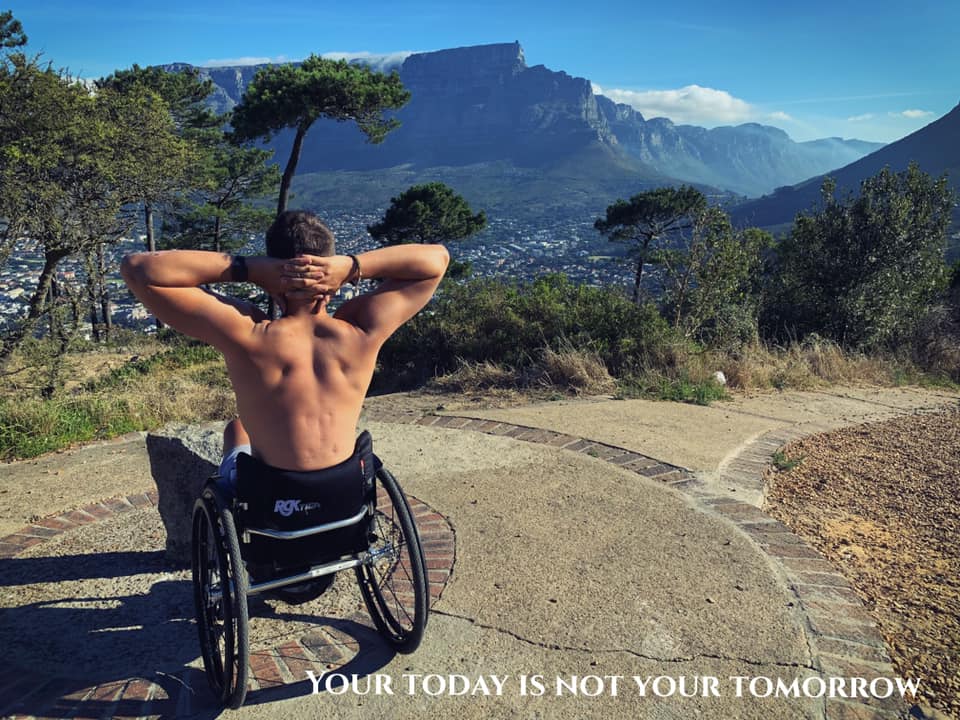 Xander van der Poll disabled rower SA expat UK