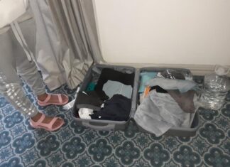 Some students managed to pack a suitcase; others just had time to grab their laptops and run. Photo: Marecia Damons