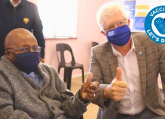 Archbishop Desmond Tutu Gets Vaccinated