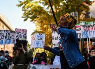 environment protest pretoria