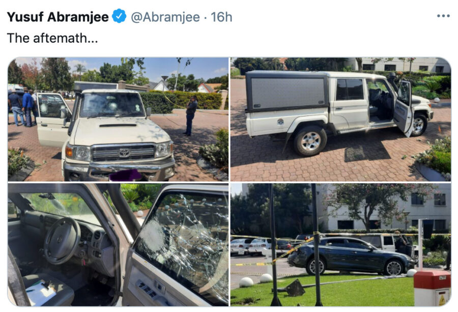 Brave Driver of Escort Vehicle Under Attack in South Africa