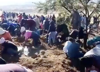 Diamond Rush as Fortune Seekers Flock to Village Near Ladysmith, South Africa