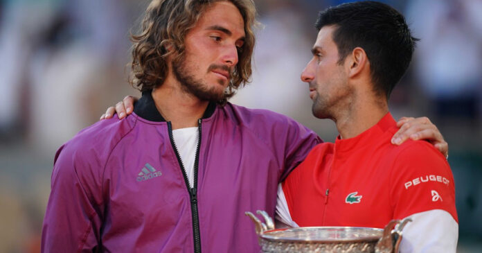 Djokovic-Tsitsipas-French-Open Djokovic makes history Tsitsipas French Open