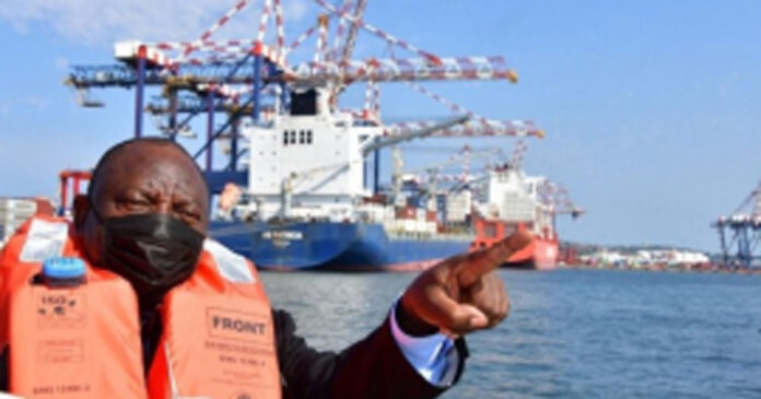 President-Ramaphosa-Port-Authority President Cyril Ramaphosa announced the establishment of the Transnet National Ports Authority