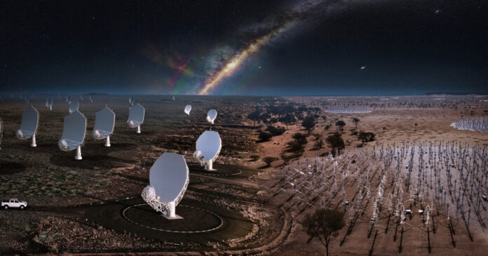 SKA-at-Night SKA world's largest telescopes South Africa Australia