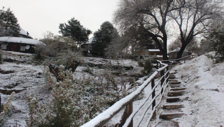 Light snow in southern Africa, Lesotho