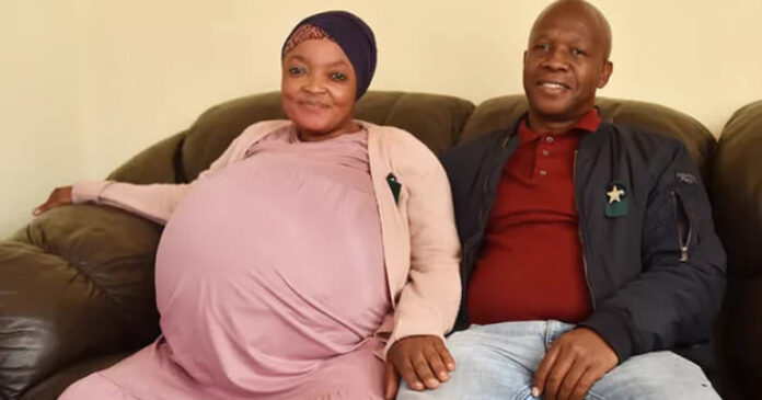 The Pretoria couple before the birth of their 10 babies. Photo: Facebook