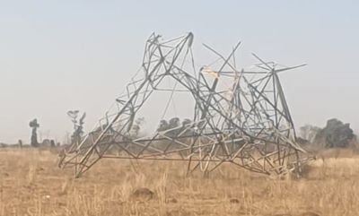 Collapsed pylon. Photo: Eskom