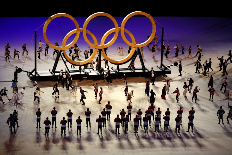 Olympics Games wooden rings