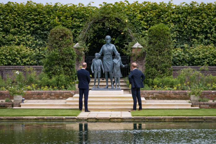 Princess Diana Statue Prince Harry and Prince William Statue Honouring Princess Diana on What Would've Been Her 60th Birthday