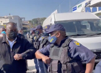 President Ramaphosa in Durban today
