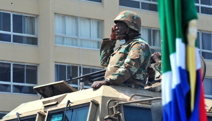 SANDF army soldiers deployed KZN Gauteng Army Called In! SANDF Soldiers Deployed to Help SAPS Quell Free Zuma Protests