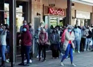 Queues in South Africa for Food and Fuel Stretch for Kilometres